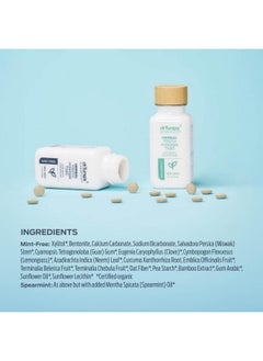 drTung's DrTung’s Herbal Toothpaste Tablets - Fluoride Free Toothpaste Tabs, Travel Size Toothpaste, TSA Compliant, Vegan, Plastic Free, Chewable Tablets - Mint-Free (100 Tabs)  - Image 2