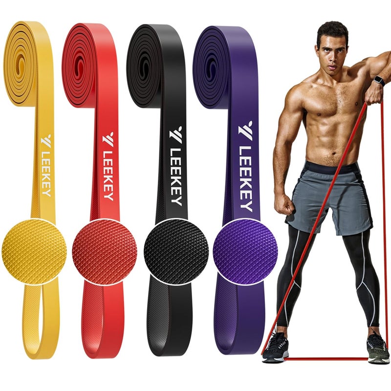 LEEKEY Resistance Bands, Exercise Bands,Pull Up Assist Bands - Bands for Working Out,Band for Men and Women Fitness Training, Physical Therapy,Home Workouts - Image 1