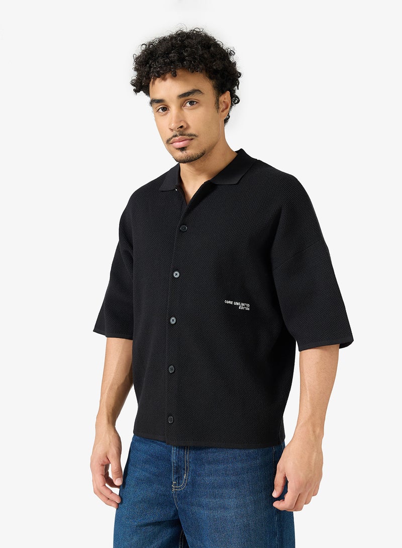 جاك اند جونز بولو قصير الأكمام محبوك - Image 1