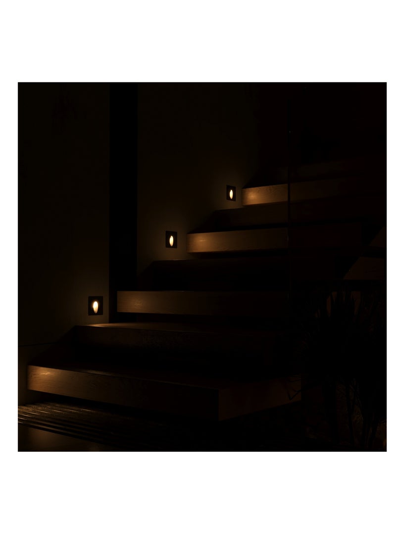 UCANDLE 6Pcs Black Frame Square Drawer Spotlight  - Image 3