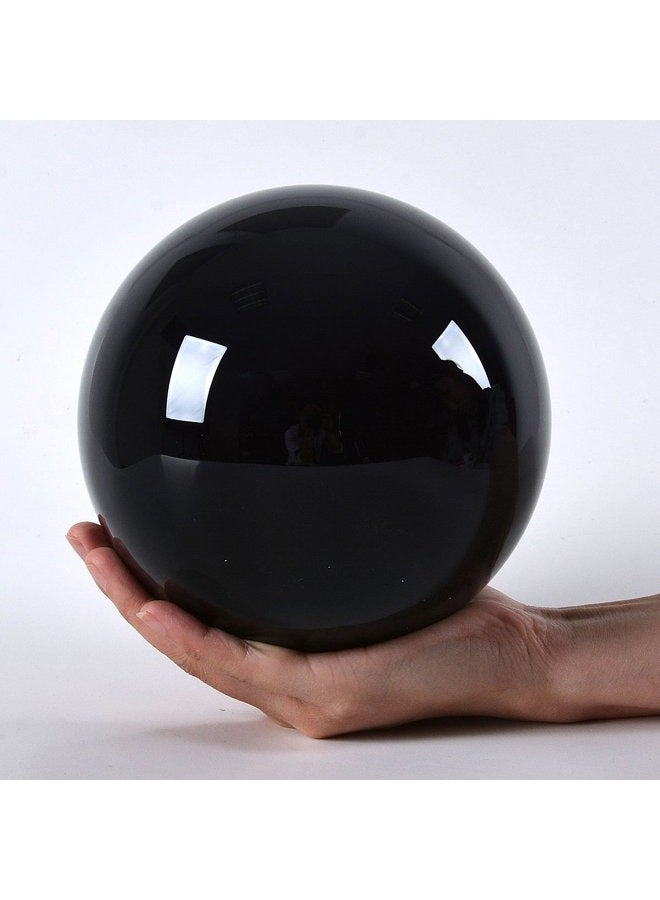 LONGWIN 150mm(5.9 inch) Big Quartz Crystal Ball Healing Crystals Home Decorations 150mm Black LS030B-BK-KJ - Image 3