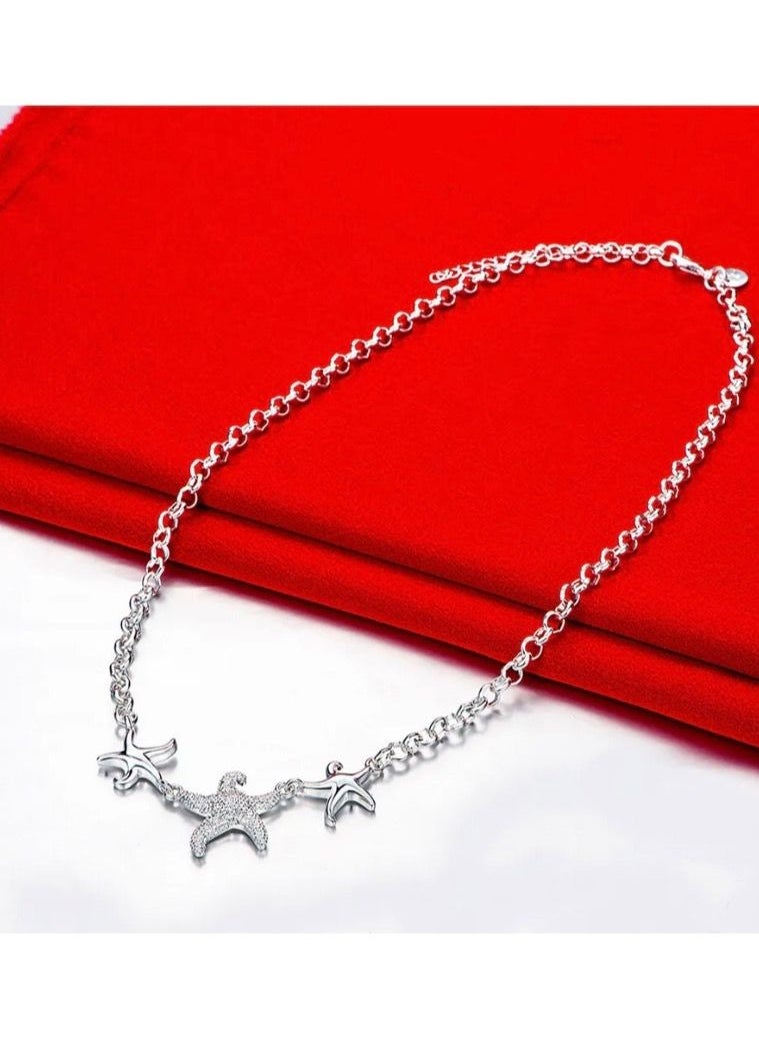 Blueline - Elegant 925 Sterling Silver Necklace For Women - Image 1