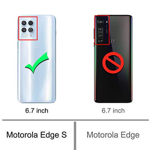 Osophter for Moto G100 Case,Moto Edge S Case with 2pcs Screen Protector Shock-Absorption Flexible TPU Rubber Protective Cell Phone Cover for Motorola Moto G100(Navy Blue) - Image 2