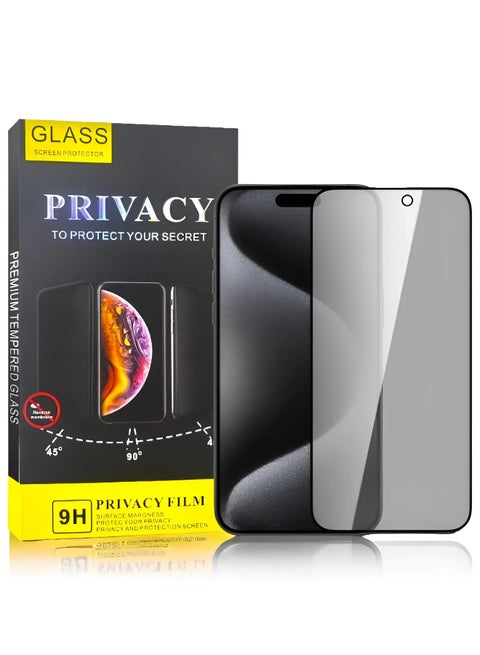 HD privacy screen protector for iPhone 14 Pro Max, 9H hardness, anti-spy tempered glass layer,