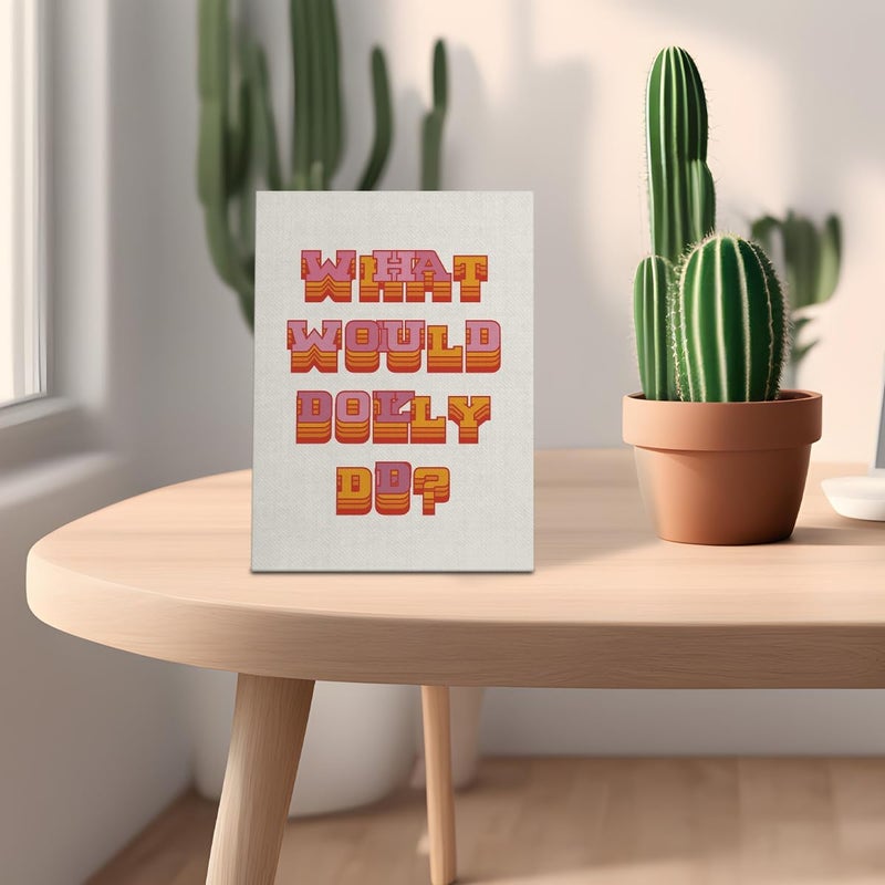 WKYAER Dolly Parton Inspirational Canvas Wall Art - Image 4