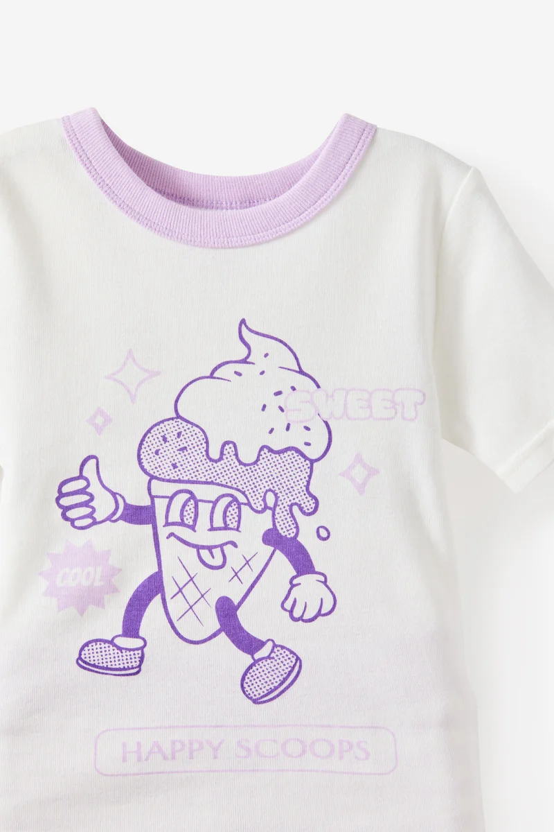 كوتون اون Marley Short Sleeve Pyjama Set