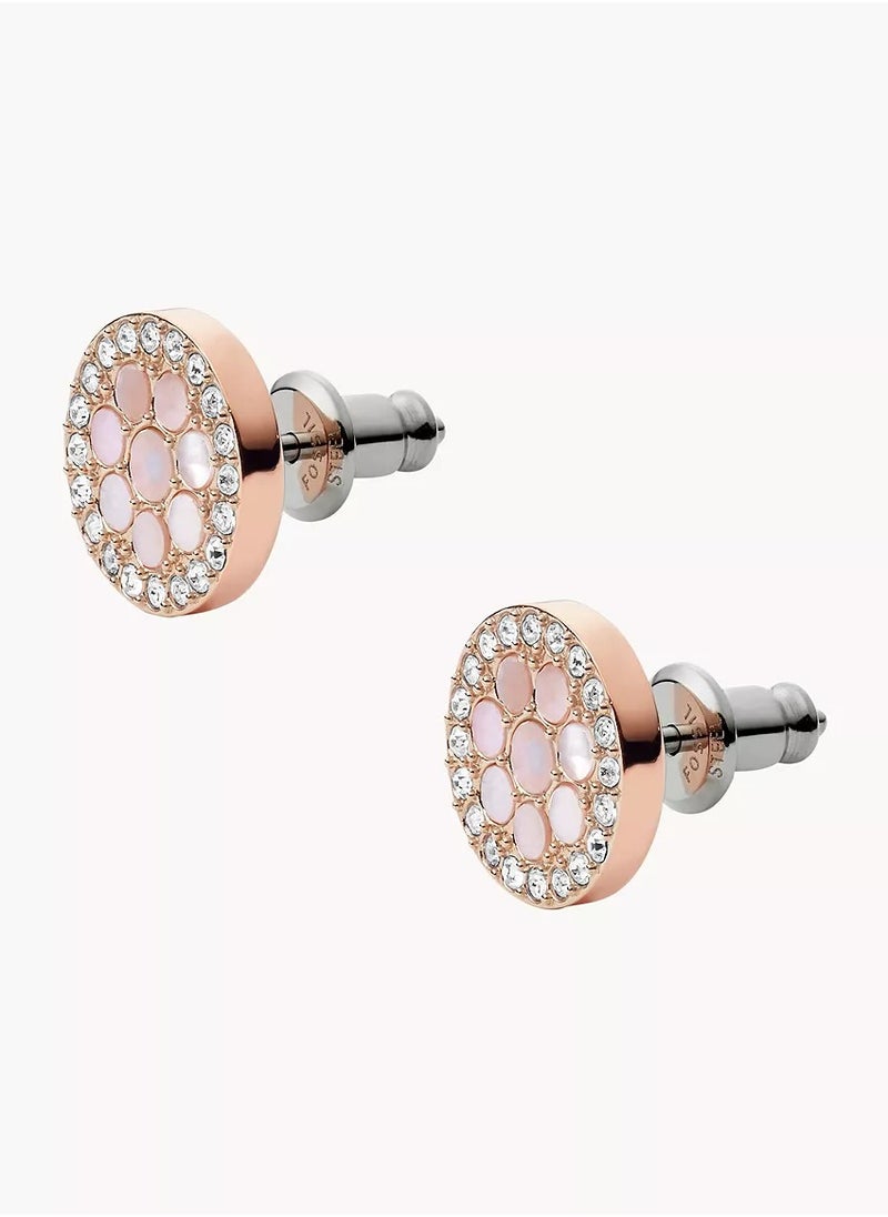 FOSSIL Earrings for Women Stainless steel mosaic earrings  - Image 3