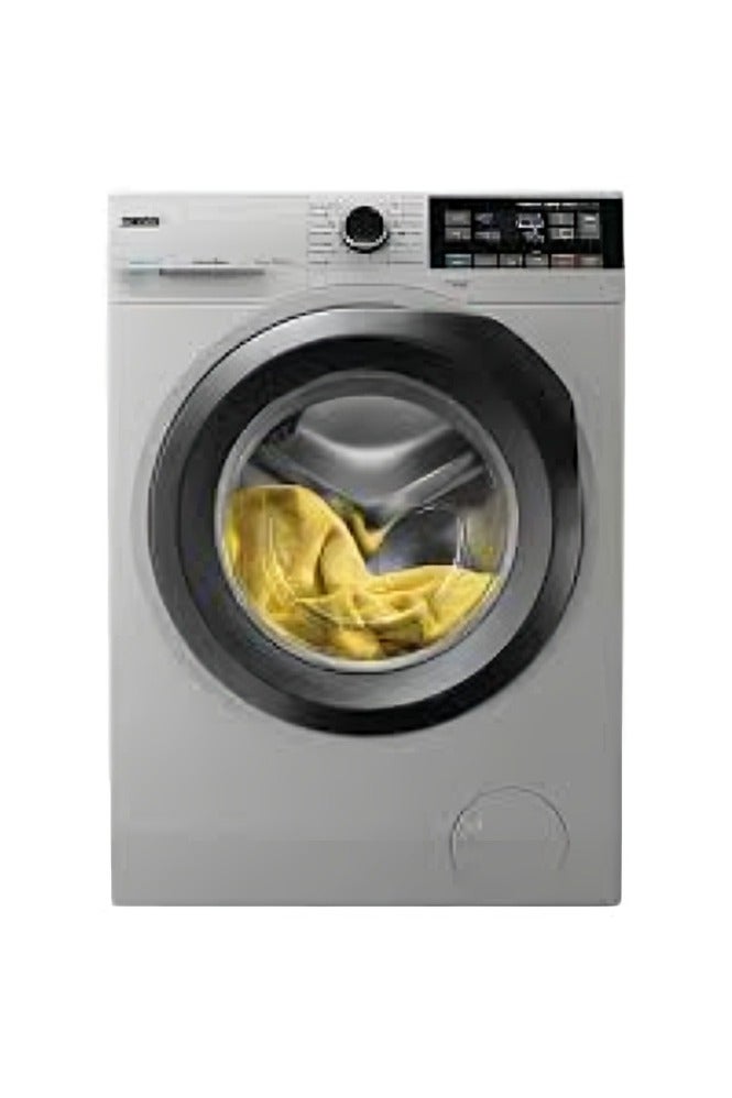 ZWD11683NS Zanussi 10 kg Automatic Washing Machine, Silver, Grey Door, Inverter