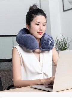 MLADEN Memory Foam Travel Pillow Neck Pillow with 360-Degree Head Support Comfortable and Lightweight Ideal for Sleeping on Airplane Car Train Bus and Home Use  - Image 5