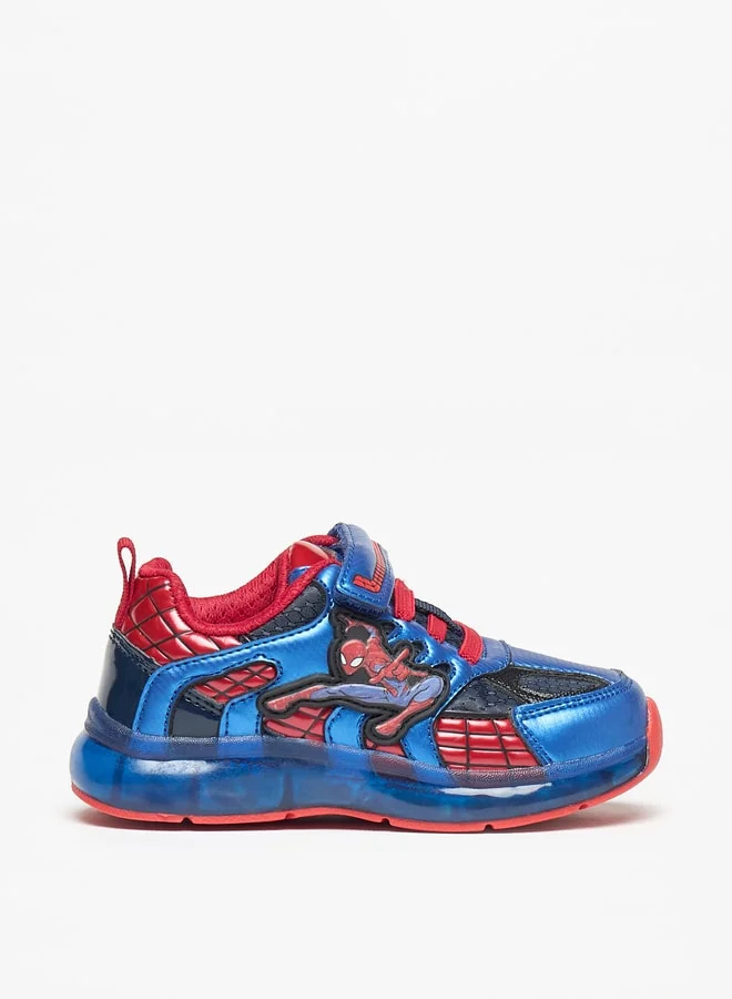 MARVEL Marvel Spider-Man Print Sneakers with Hook and Loop Closure