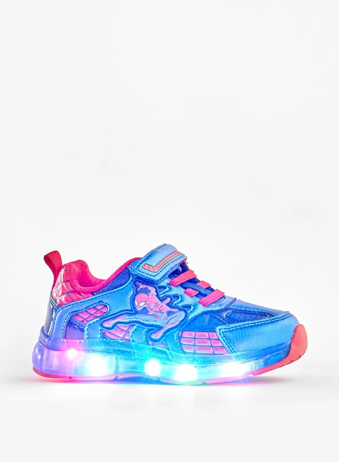 MARVEL Marvel Spider-Man Print Sneakers with Hook and Loop Closure