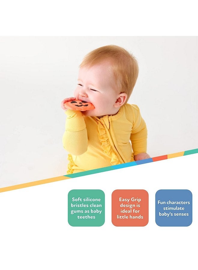 نوبي عضاضة نوبي المصنوعة من السيليكون على شكل قرع وشوكولاتة - عبوة من قطعتين، للأطفال من سن 3 أشهر فما فوق - Image 4