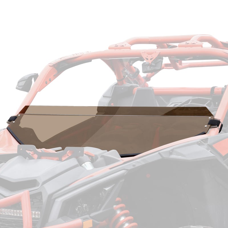 SAUTVS X3 زجاج أمامي نصف مظلل مع تهوية بولي لسيارة CanAm Maverick X3 XRS XDS Turbo R Max 20172025 ملحقات