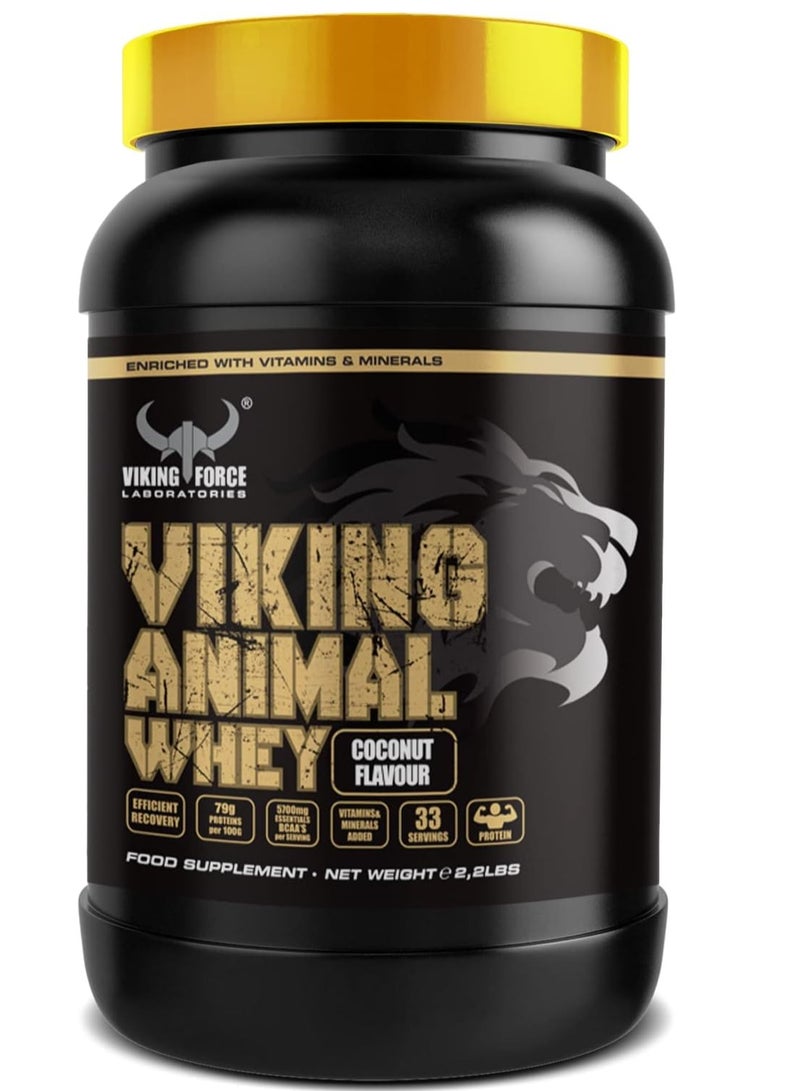 VIKING FORCE LABORATORIES Viking Animal Whey - Chocolate Flavour Whey Protein for efficient recovery, 2.2 lbs, 33 servings - Image 1
