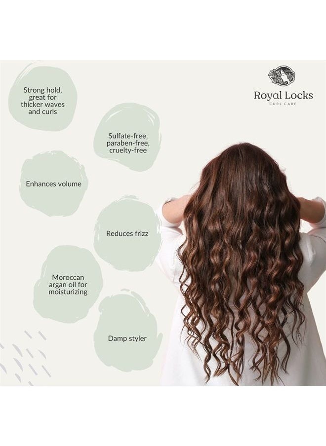 Royal Locks - Pro Curl Cream Gel & Dream Cream Set | Curly Hair Styling Cream Gel (7.5 fl oz) & Curl Defining Cream with Argan Oil (8.5 fl oz), Hold & Frizz Control, For Curly, Wavy & Coily Hair - Image 1