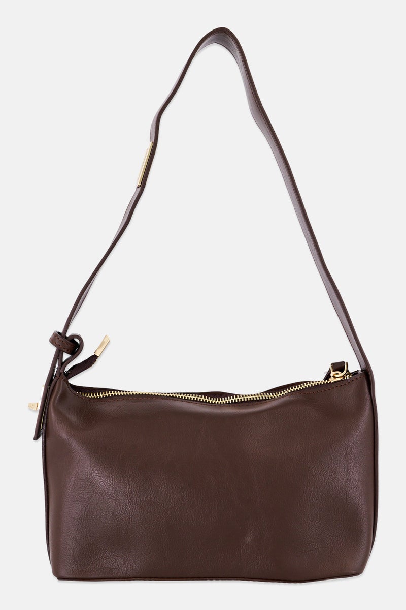 VINCE CAMUTO Women Brand Logo  Shoulder Bag, Brown  - Image 2