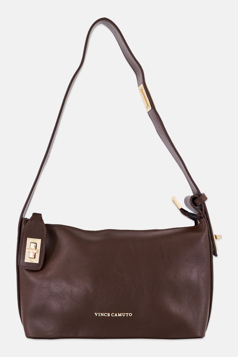 VINCE CAMUTO Women Brand Logo  Shoulder Bag, Brown  - Image 1