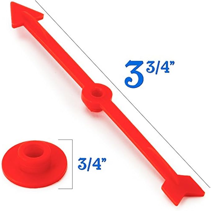 Brybelly 12-pack of Arrow Game Spinners in 4 Rainbow Colors, 3 Arrows Per Color - Assorted Set of 4-inch Plastic Spinner Game Pieces for DIY Board Games, Replacement Pieces, Projects & Classroom Activities - Image 2