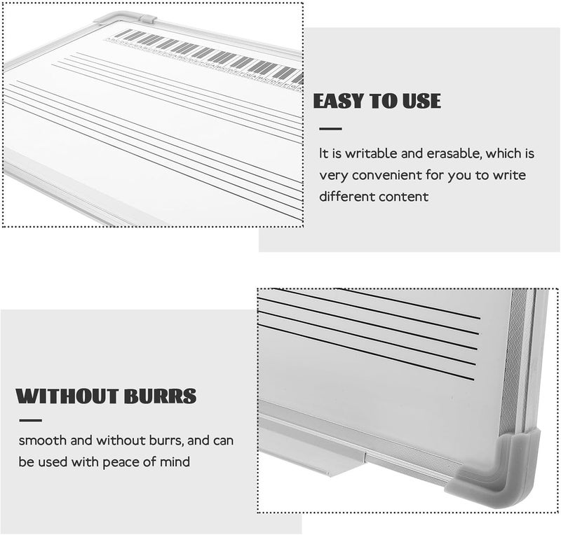 Erasable Music Staff White Board 30X40Cm Double-Sided Hanging Dry Erase Teaching Board with Staff Lines for Classroom Music Learning and Practice - Image 5