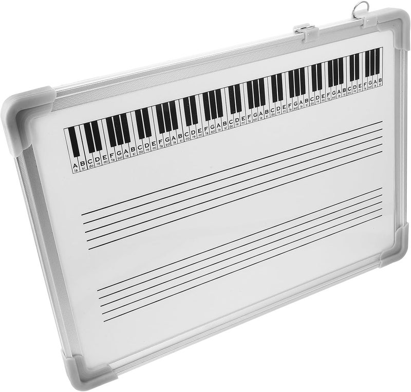 Erasable Music Staff White Board 30X40Cm Double-Sided Hanging Dry Erase Teaching Board with Staff Lines for Classroom Music Learning and Practice - Image 1