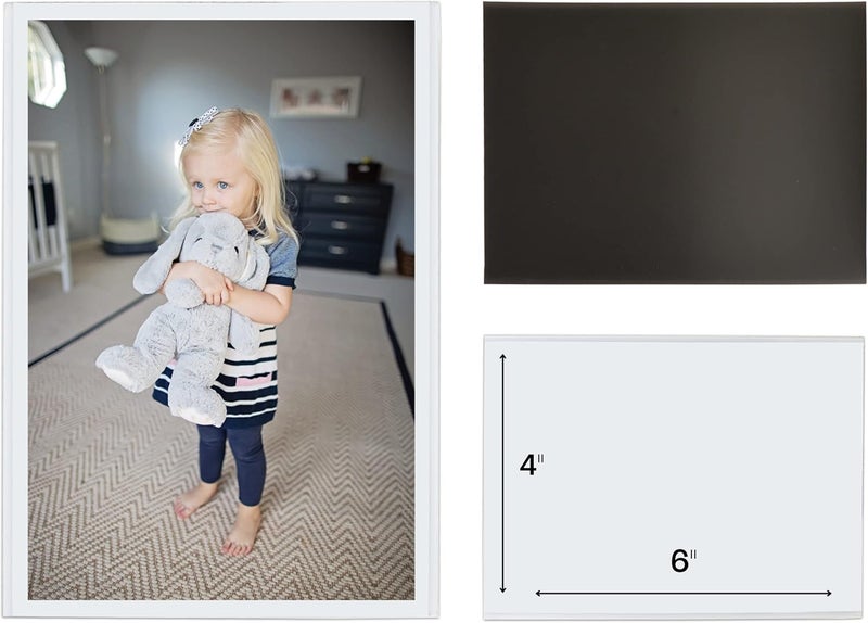 Magtech Magnetic Pocket Picture Frame, White, Holds 4 x 6 Inches Photos, 10, Made in the USA Pack (14610) - Image 2