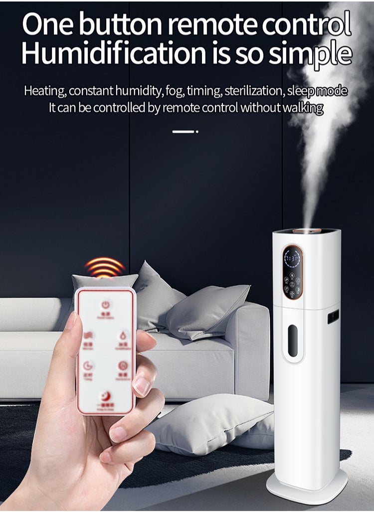ET-LIFE Humidifier for Bedroom Large Room, 9L Ultrasonic Humidifier Warm and Cool Mist Top Fill Last Up to 30H Large Humidifier with Remote, for Baby, Home, Office and Plant  - Image 3