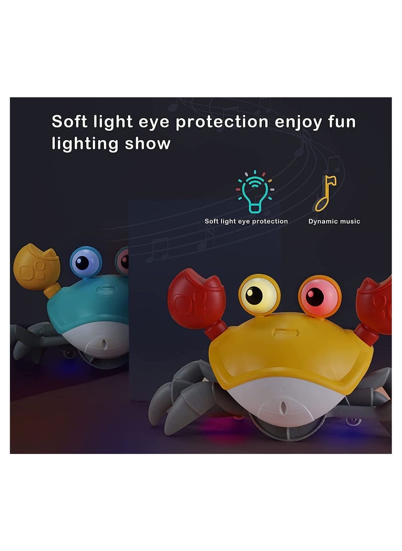 Y&D - Baby Music Toys, induction Escape Crab Toy with Colorful Lights, Automatic Obstacle Avoidance, Usb Rechargeable - Image 1