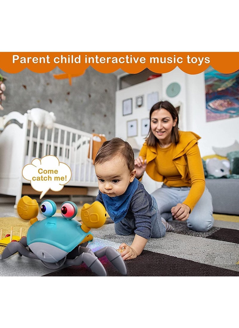 Y&D - Baby Music Toys, induction Escape Crab Toy with Colorful Lights, Automatic Obstacle Avoidance, Usb Rechargeable - Image 1
