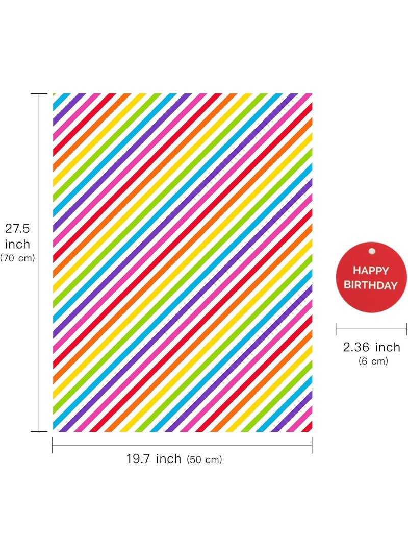 4 ورقات من ورق تغليف الهدايا كرافت، ورق تغليف هدايا عيد الميلاد المطوي - 50 × 70 سم - مثالي لعيد الميلاد - Image 2