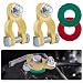 BFXM Battery Terminal Connectors 1 Pair Battery Post Terminals Brass Battery Terminal Adapter with Pad for Motorcycles Cars Boats Rvs Vans Trucks and Automotive Battery - Image 2