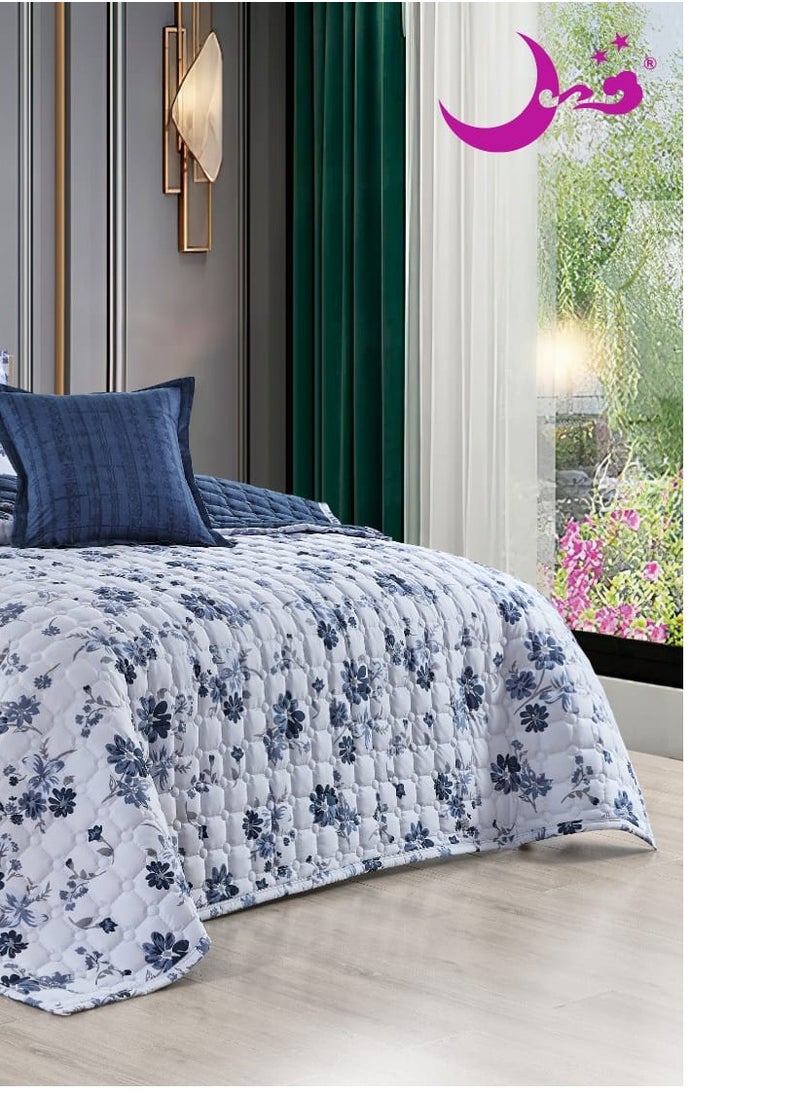 Moon Quilt set, one person, consisting of 4 pieces, polyester comforter, size 160 by 220 cm  - Image 2