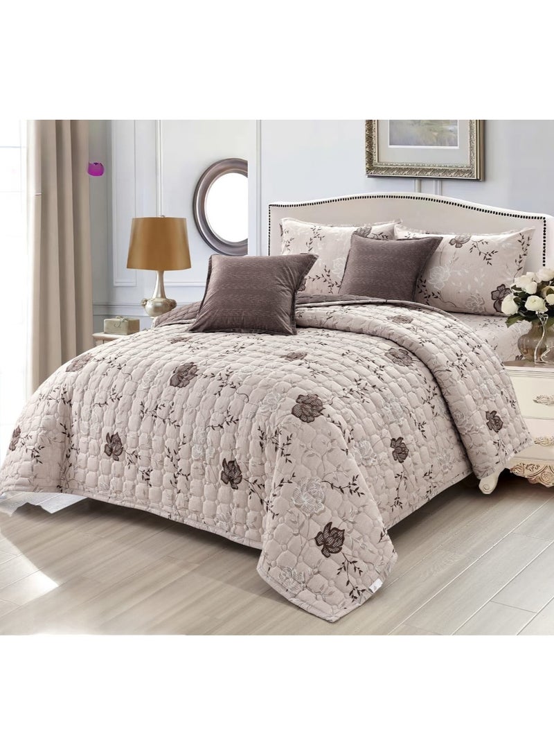 Moon Quilt set, one person, consisting of 4 pieces, polyester comforter, size 160 by 220 cm - Image 1