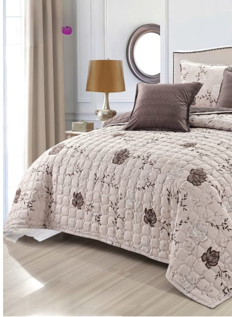 Moon Quilt set, one person, consisting of 4 pieces, polyester comforter, size 160 by 220 cm - Image 3