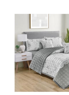 Red Rose Quilt set, one person, consisting of 4 pieces, polyester comforter, size 160 by 220 cm  - Image 2