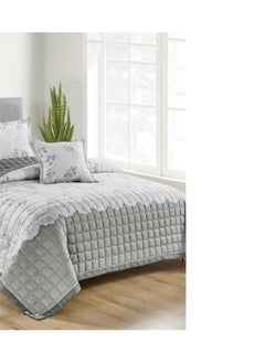 Red Rose Quilt set, one person, consisting of 4 pieces, polyester comforter, size 160 by 220 cm  - Image 3