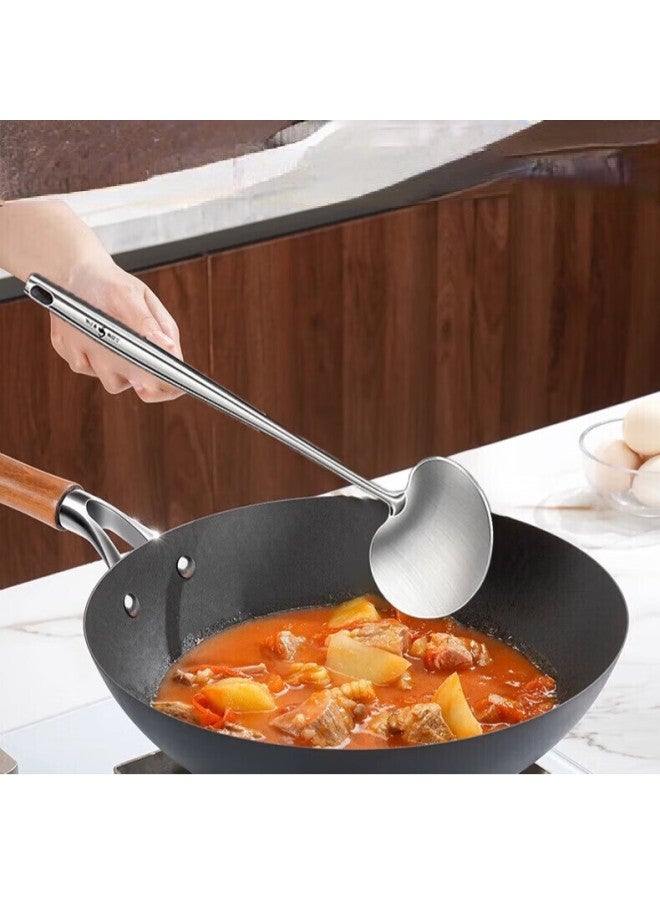 Ssgp 316l Stainless Steel Mushroom Shovel Spatula With Stainless Steel Handle, Household Stir-fry Spoon, 37cm Long - Image 2