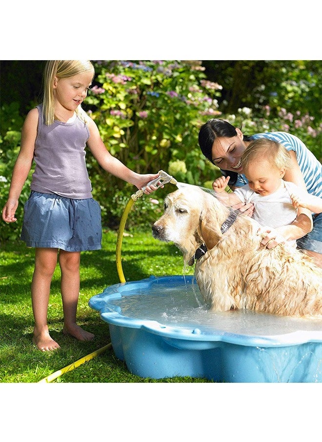 LENND - Garden Hose Nozzles, Heavy Duty Metal Spray Gun with Full Brass Nozzle, 4 Watering Patterns Watering Nozzle- High Pressure Pistol Grip Sprayer for Watering Plants, Car Wash and Showering Dog - Image 1