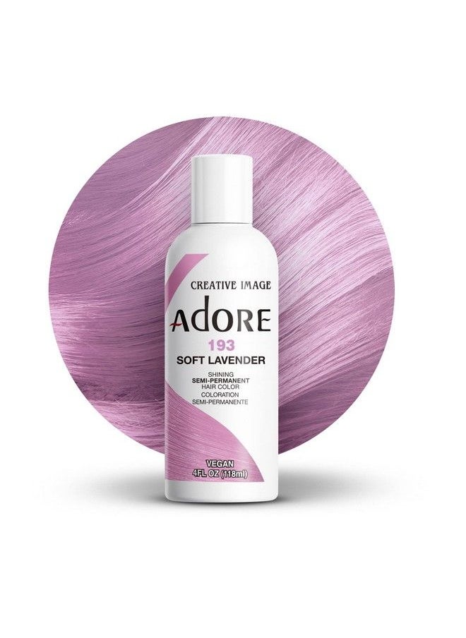 Adore Semi Permanent Hair Color #193 Soft Lavender 4 Fl Oz (2 Pack)  - Image 2