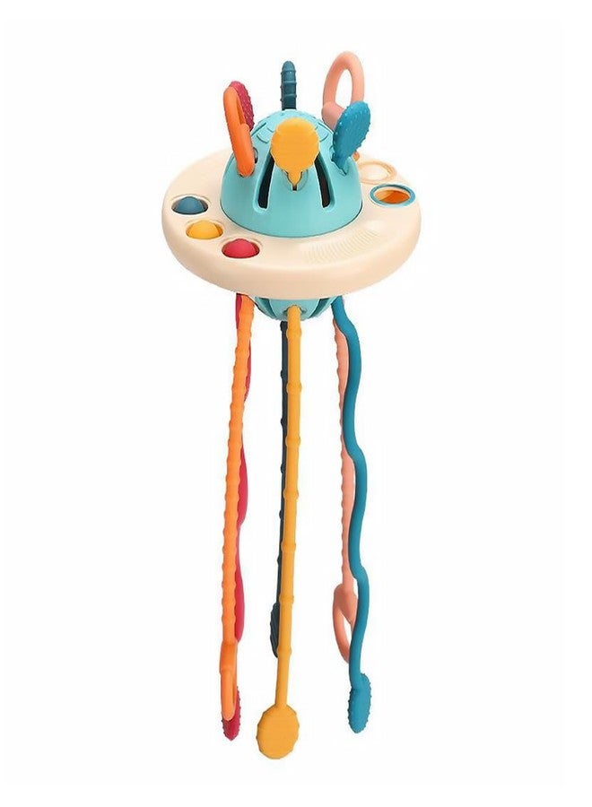 Toddmomy Pull String Interactive Sensory Toy for Toddlers Early Development Silicone Baby Learning Toy 8.26X4.72X4.72In Hand Eye Coordination Motor Skills - Image 1