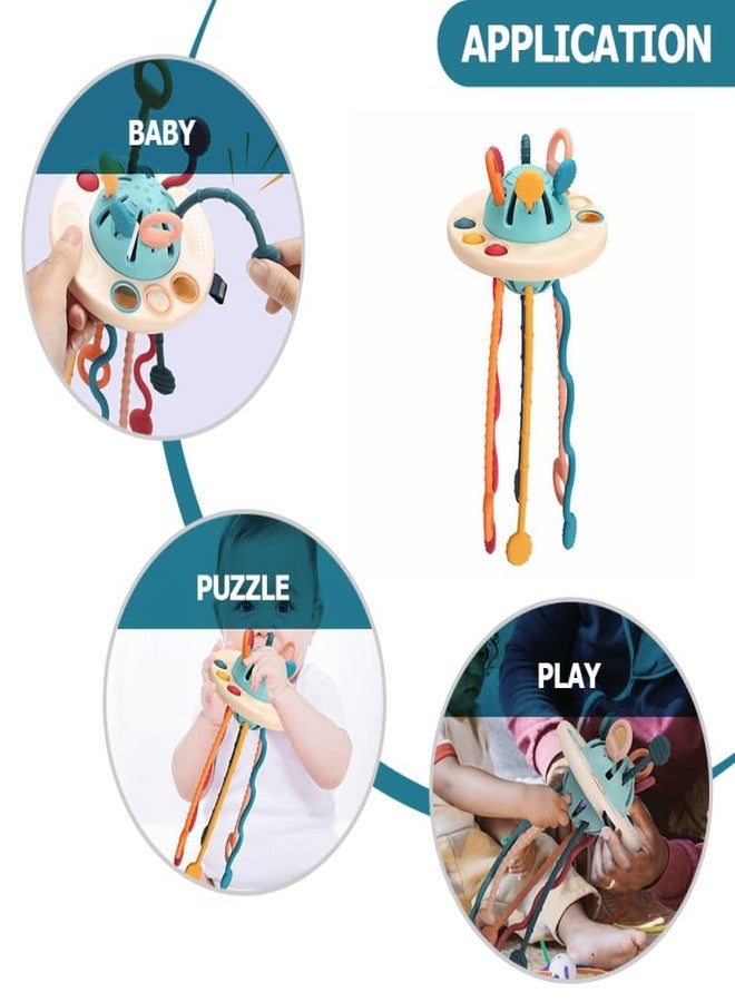 Toddmomy Pull String Interactive Sensory Toy for Toddlers Early Development Silicone Baby Learning Toy 8.26X4.72X4.72In Hand Eye Coordination Motor Skills - Image 5