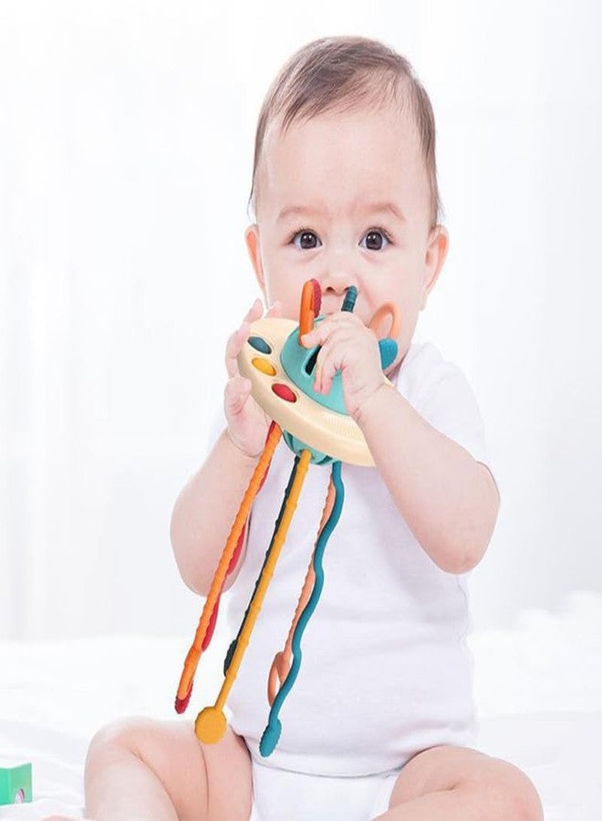 Toddmomy Pull String Interactive Sensory Toy for Toddlers Early Development Silicone Baby Learning Toy 8.26X4.72X4.72In Hand Eye Coordination Motor Skills - Image 4