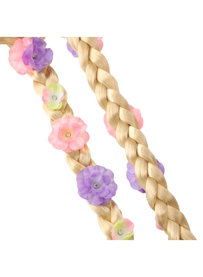 KISSUN Girls Princess Costume Accessories Fancy Dress Up Cosplay Exquisite Match Sets，Rapunzel Wigs Rapunzel Plaits for Girls - Image 5