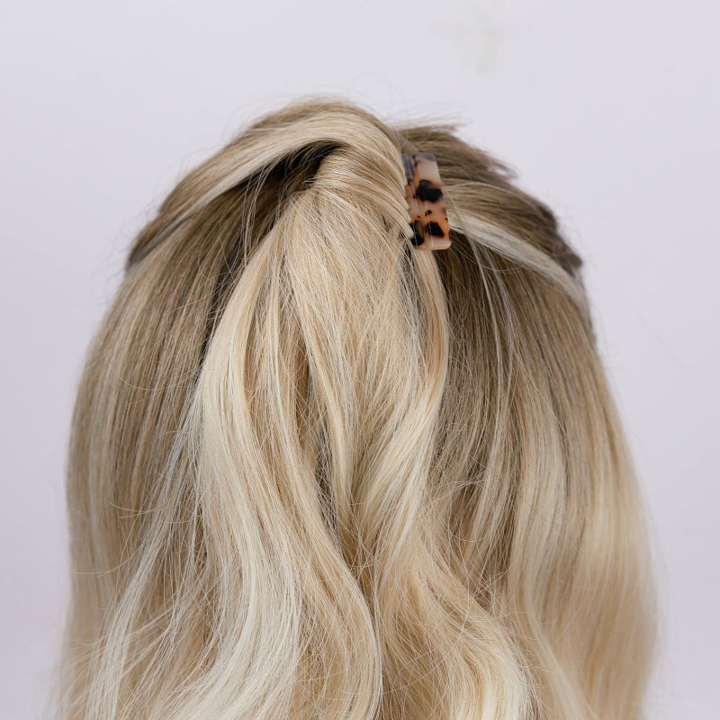 LAPOHI 4 Pcs French Hair Side Combs for Women Bun Small Twist Hair Decorative, Strong Hold Clips for Women Bun (4 Color) - Image 5