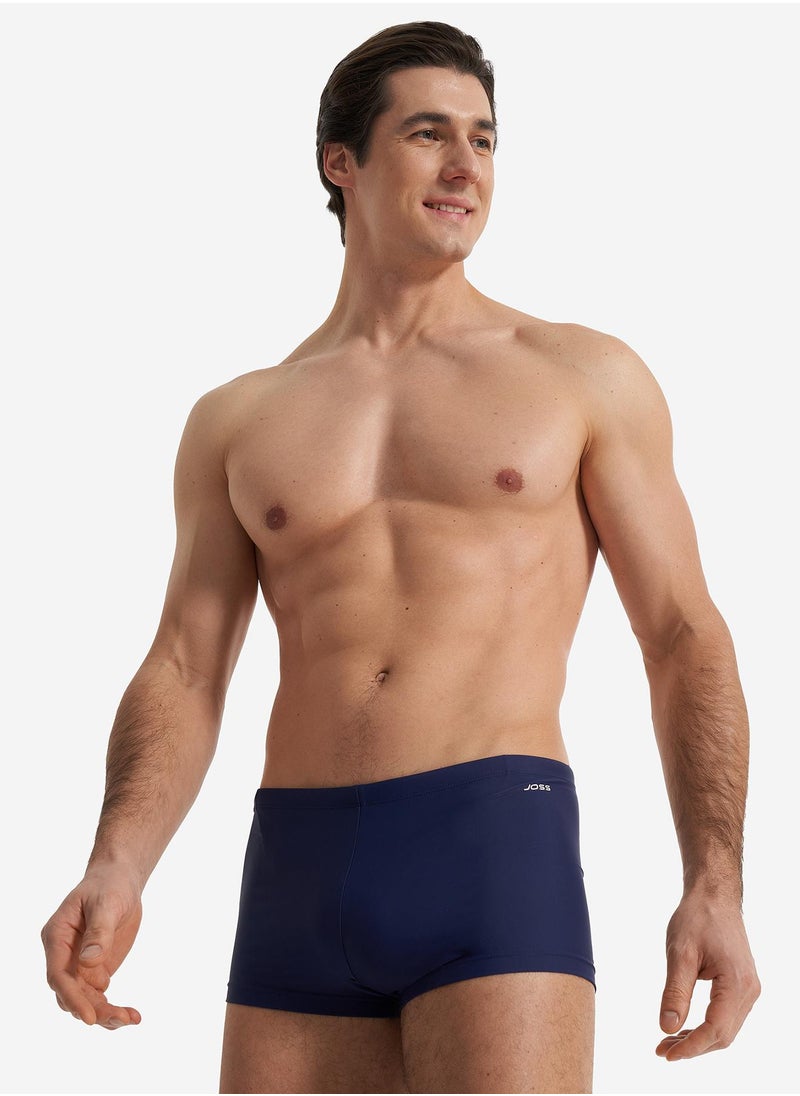 Joss Joss Men's Swimming Trunks Blue – Adjustable Drawstring Waist, Quick-Drying, Durable Fabric, Perfect for Swimming & Relaxing by the Water  - Image 1