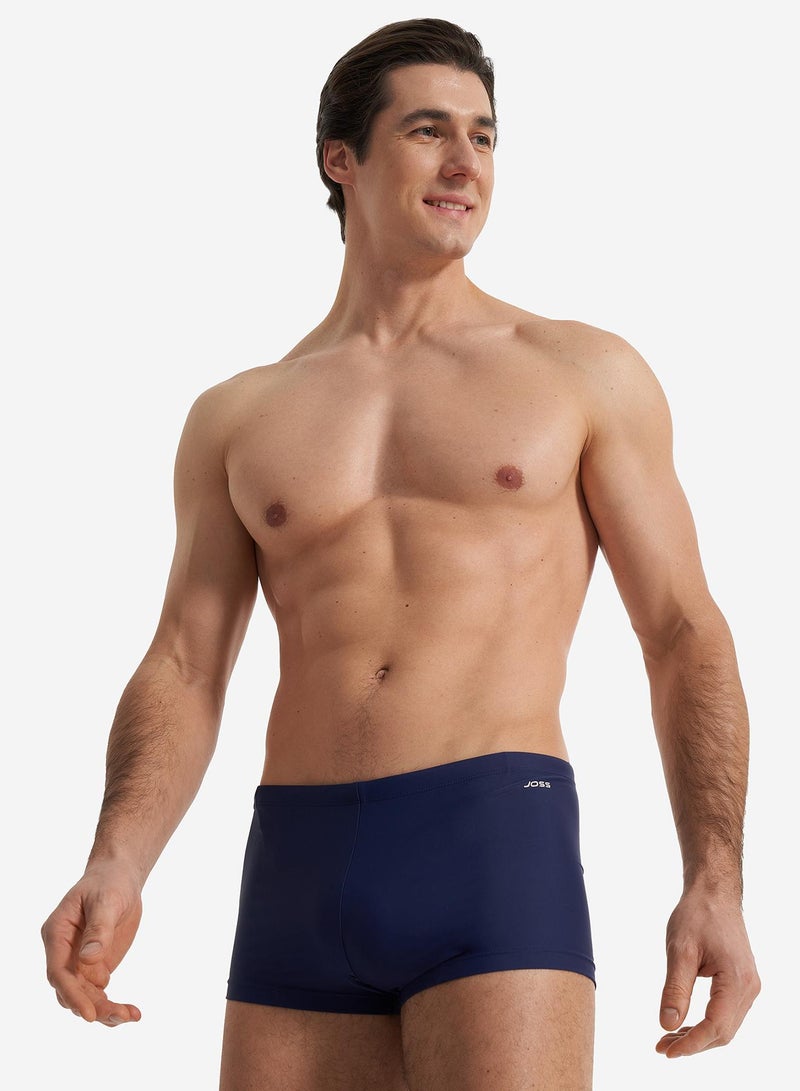 Joss Men's Swimming Trunks Blue – Adjustable Drawstring Waist, Quick-Drying, Durable Fabric, Perfect for Swimming & Relaxing by the Water - Image 2