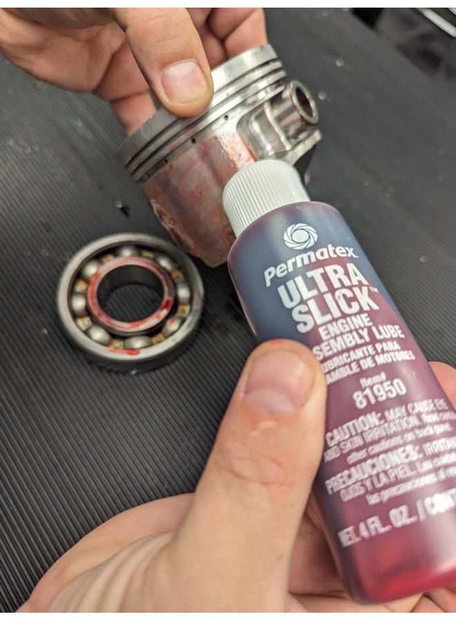 Permatex Permatex 81950 Ultra Slick Engine Assembly Lube, 4 Oz. , Red - Image 3