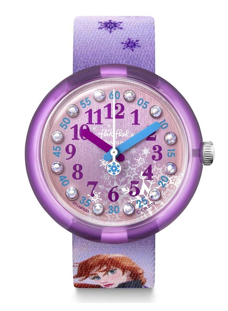 Swatch Girls Disney Frozen 2 Quartz Movement Water Resistant Wrist Watch - 25 Mm - Image 2