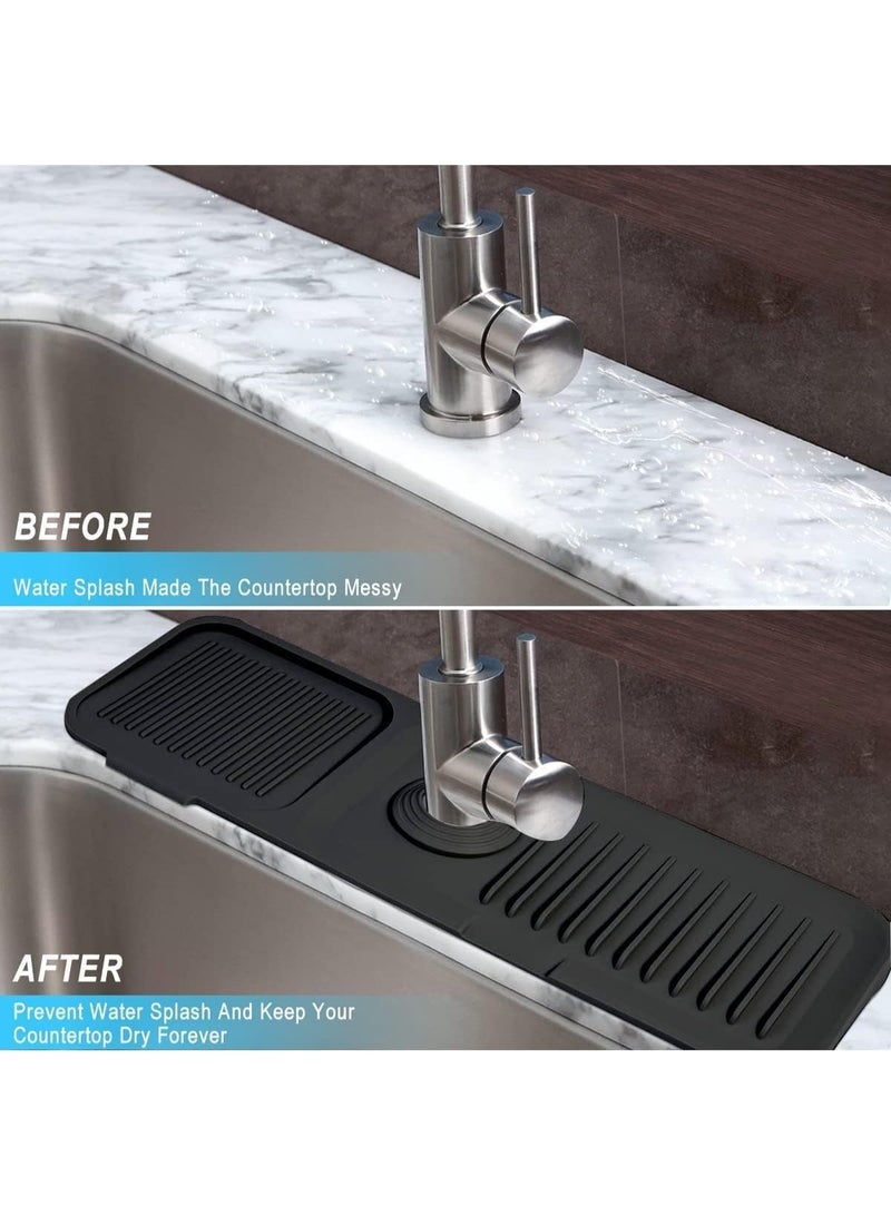 Silicone Faucet Mat for Kitchen Sink – Anti-Leak and Draining Pad - Image 3