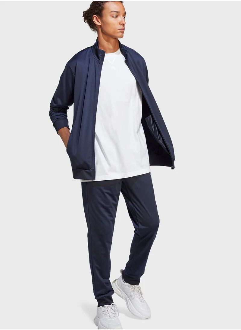Adidas Linear Logo Tricot Tracksuit