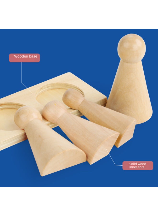 Children's Wooden Toys 0.35 Kindergarten Early Education Educational Building Blocks Cognitive Score Primary School Students' Montessori Mathematics Teaching Aids-Color:Score Little Man - Image 5